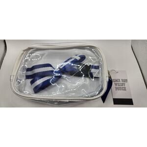 Vivitar Game Day Waist Pouch, Clear w/ Blue Adjustable Strap